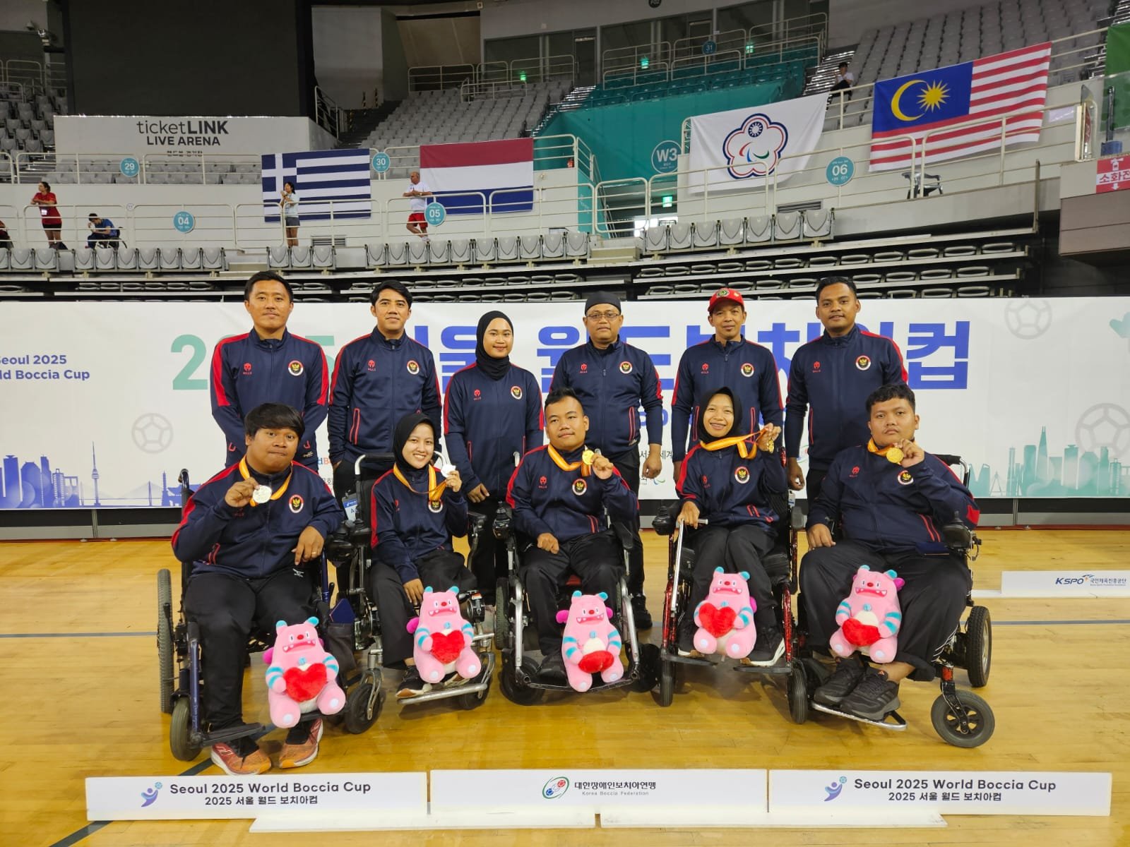 Tim Boccia Indonesia tampil impresif untuk mengamankan empat medali emas dan dua medali perak di World Boccia Cup 2025 Seoul, Korea Selatan, 1-9 September 2025