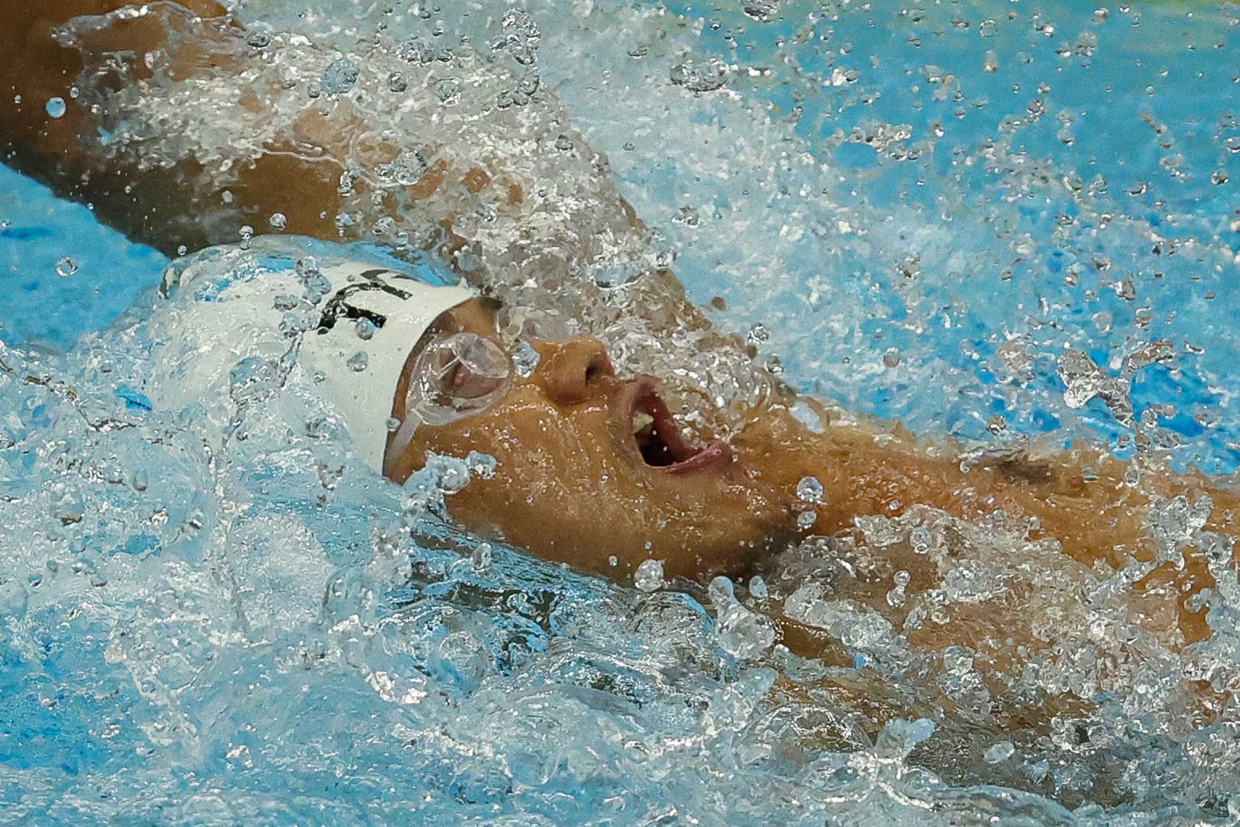 Atlet para renang Indonesia Maulana Rifky Yavianda berlaga pada nomor 100 meter gaya punggung S12 putra Asian Para Games 2026 di Nagoya City General Gymnasium, Nagoya, Jepang, Selasa (20/10/2026). Rifky meraih emas dengan catatan waktu 1:03.07, sekaligus memecahkan rekor Asian Para Games. NPC INDONESIA/Dwi Prasetya.